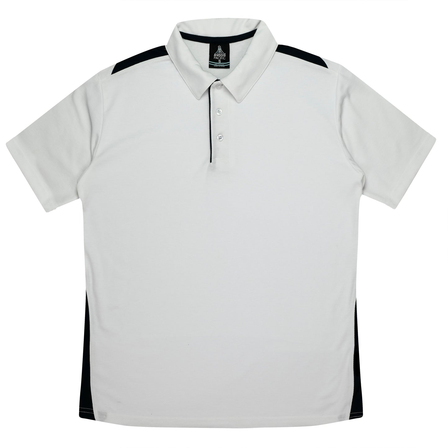 WHITE/BLACK - Paterson Kids Polos