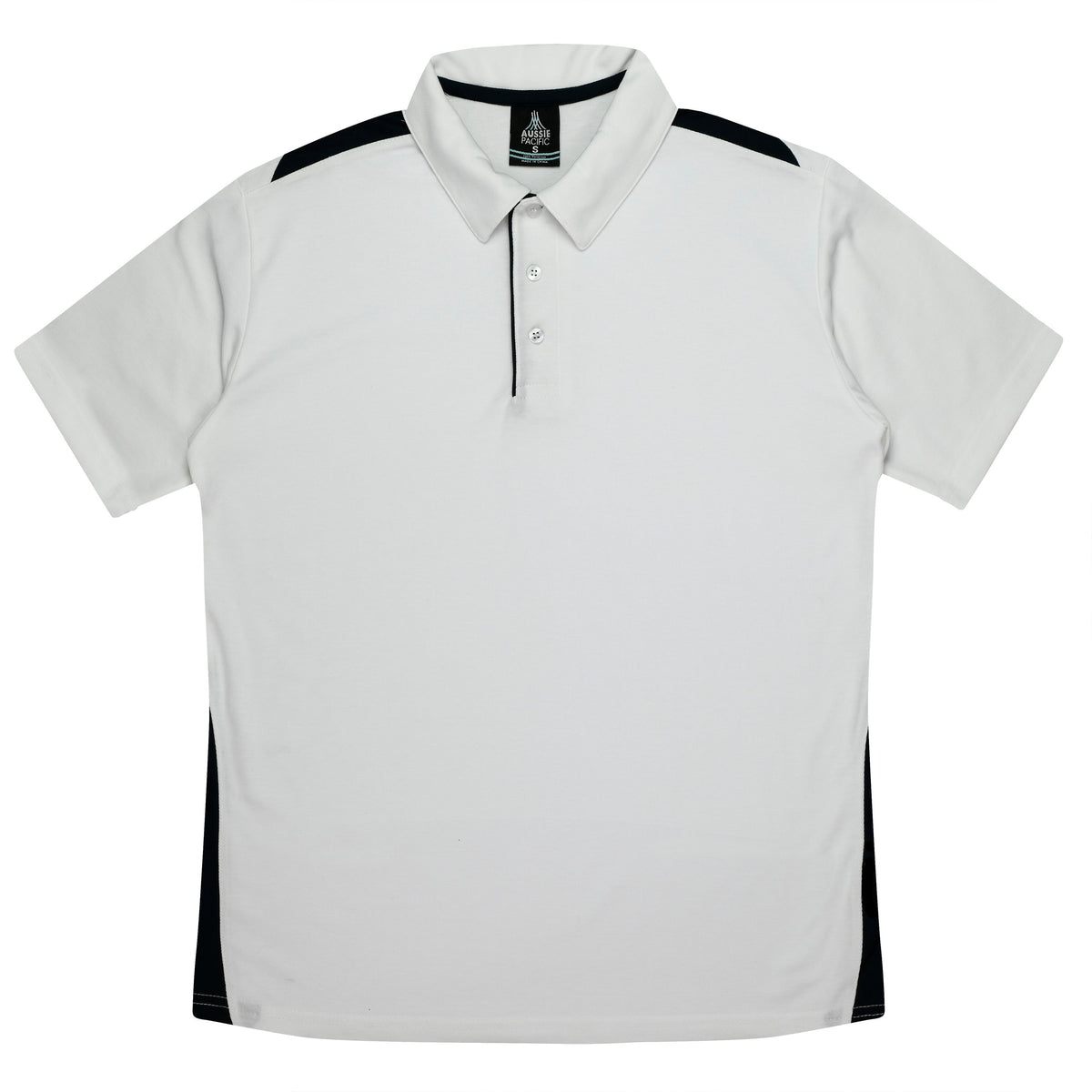 WHITE/BLACK - Paterson Kids Polos