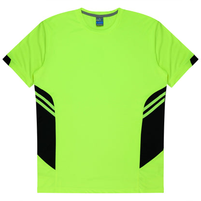 NEON YELLOW/BLACK - Tasman Mens Tees