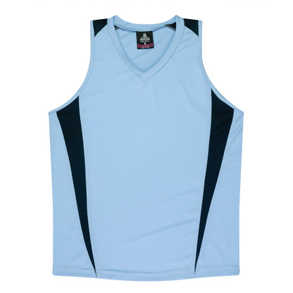 SKY/NAVY - Eureka Lady Singlets
