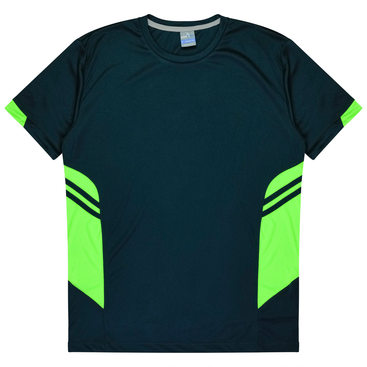NAVY/NEON GREEN - Tasman Kids Tees