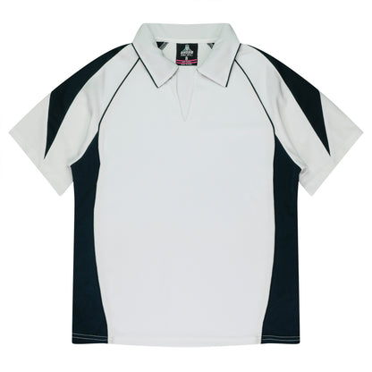 WHITE/NAVY - Premier Lady Polos