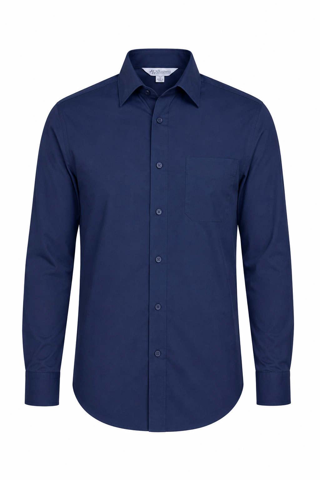 NAVY - Mosman Mens Shirt Long Sleeve
