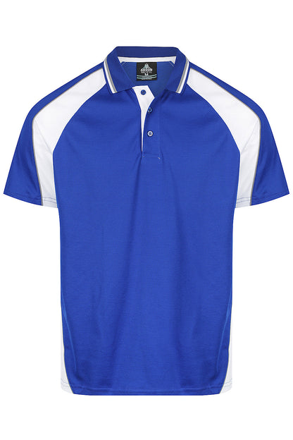 ROYAL/WHITE/ASHE - Panorama Mens Polos