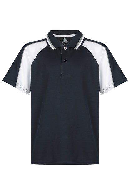 NAVY/WHITE/ASHE - Panorama Kids Polos