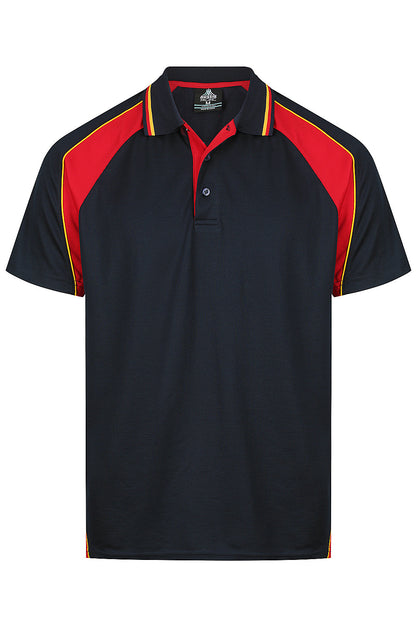 NAVY/RED/GOLD - Panorama Mens Polos
