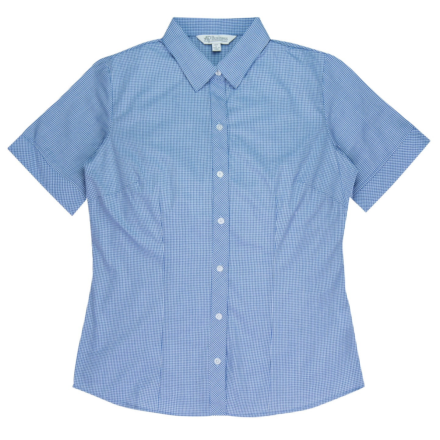 NAVY/WHITE - Toorak Lady Shirt Short Sleeve