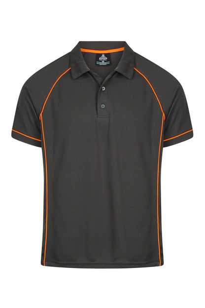 SLATE/ORANGE - Endeavour Mens Polos