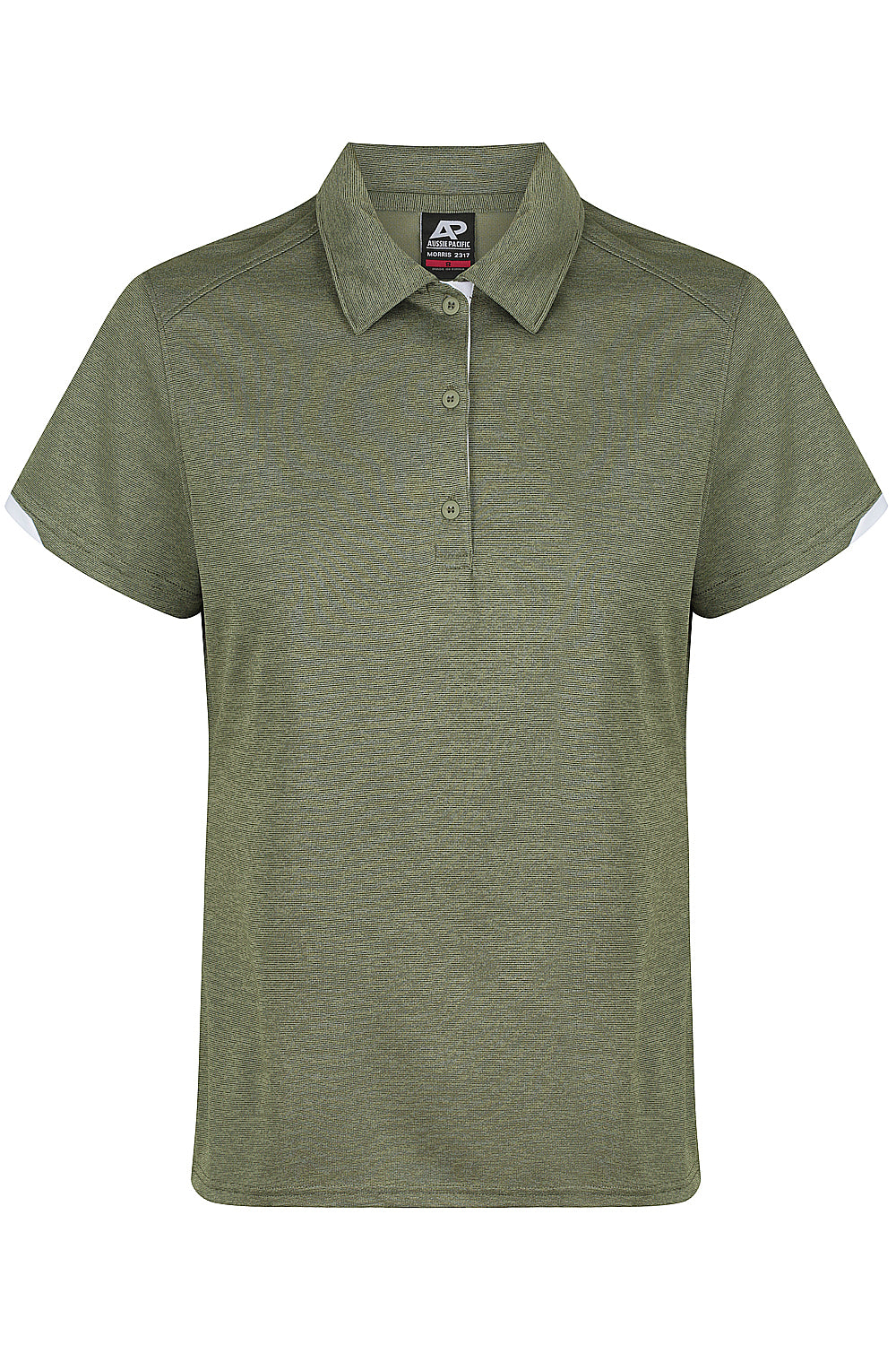 ARMY GREEN/WHITE - Morris Lady Polos