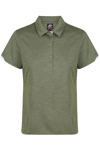 ARMY GREEN/WHITE - Morris Lady Polos