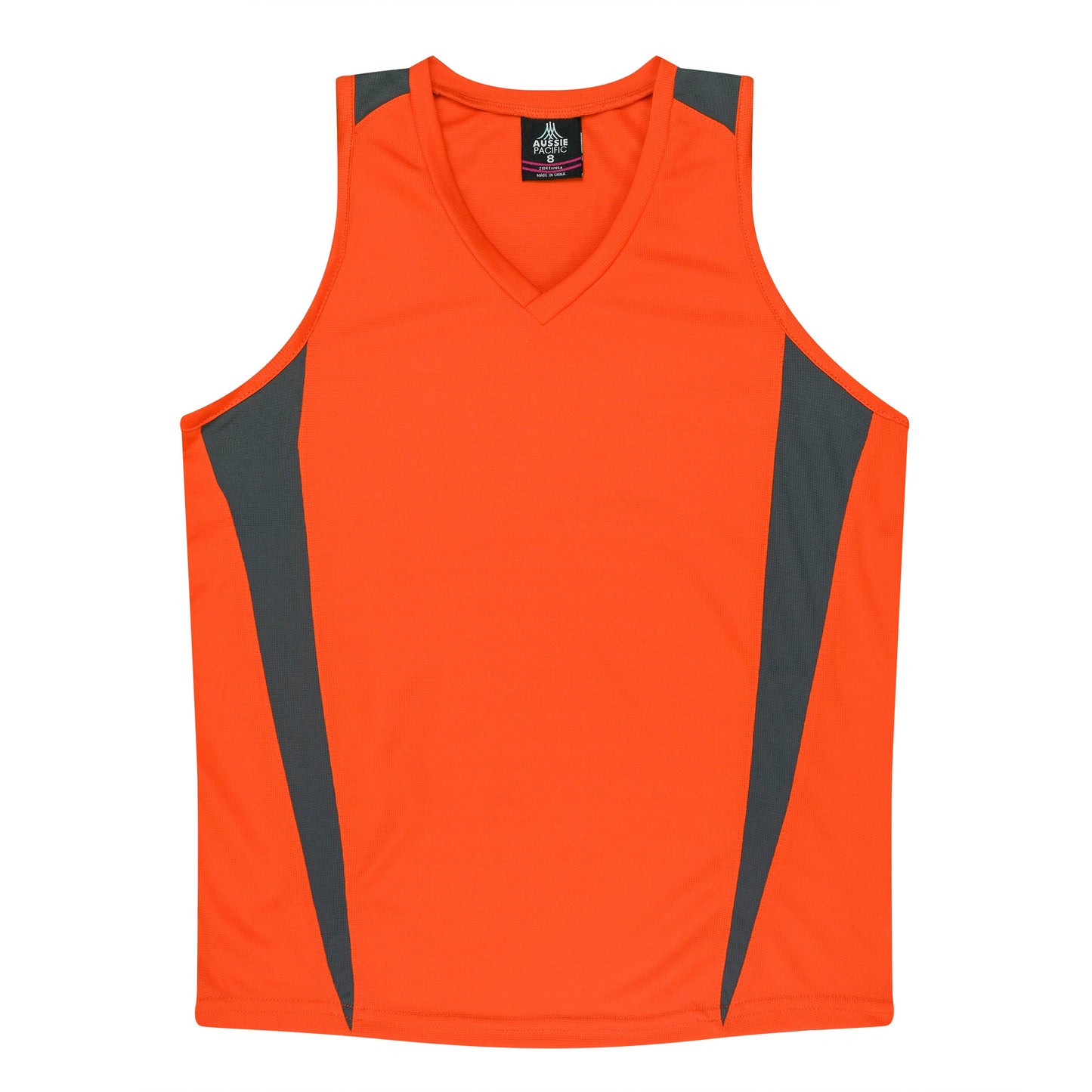 Orange/Charcoal - Eureka Lady Singlets