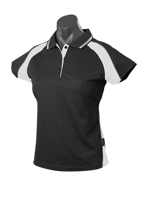 BLACK/WHITE/ASHE - Panorama Lady Polos