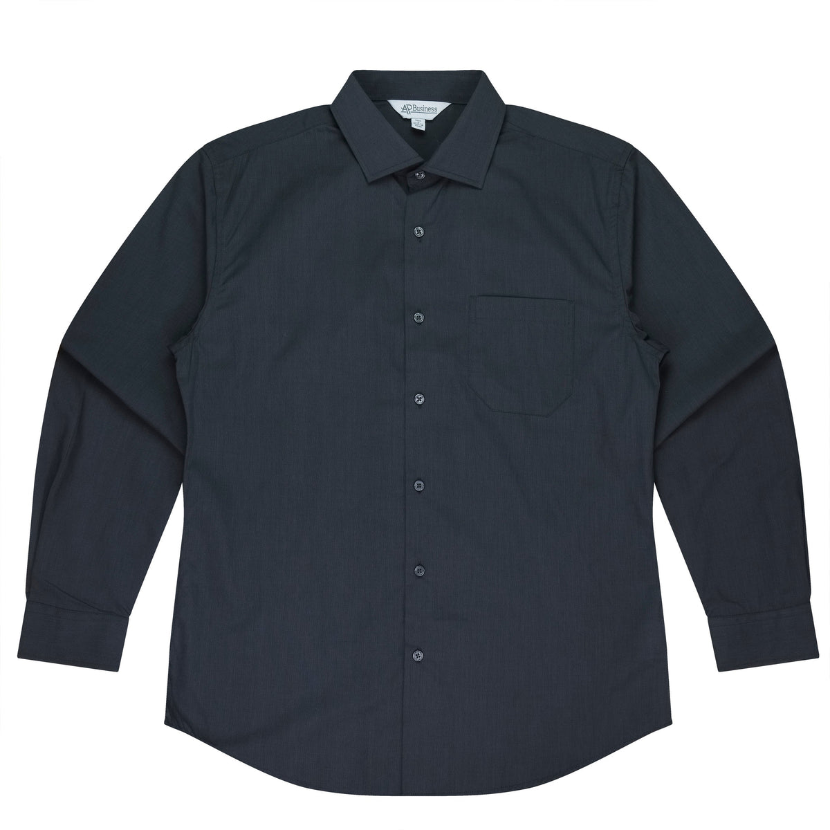 SHADOW GREY - Grange Mens Shirt Long Sleeve