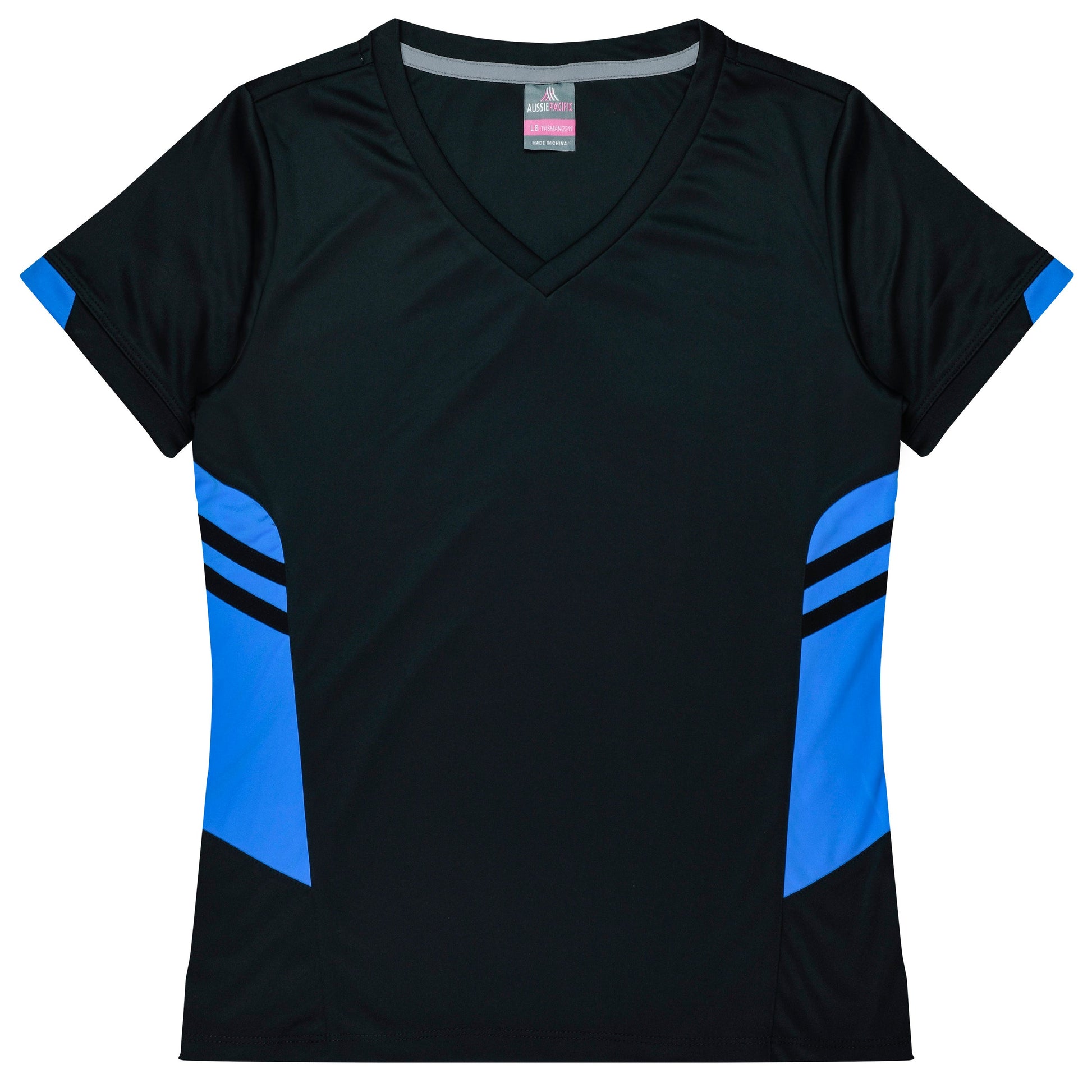 BLACK/CYAN - Tasman Lady Tees