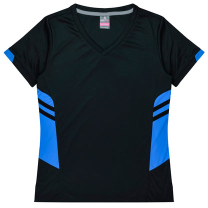 BLACK/CYAN - Tasman Lady Tees