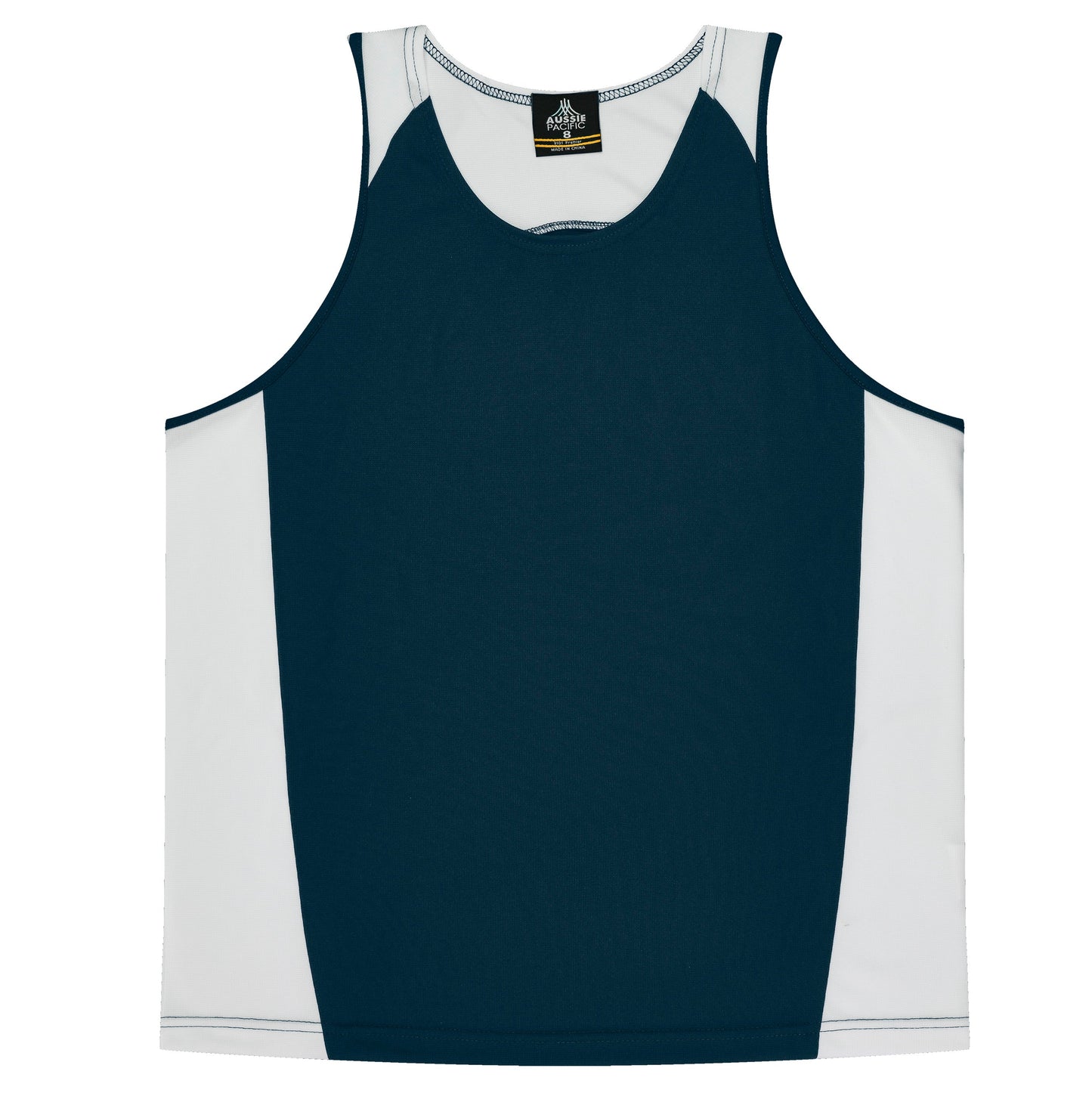 NAVY/WHITE - Premier Kids Singlets