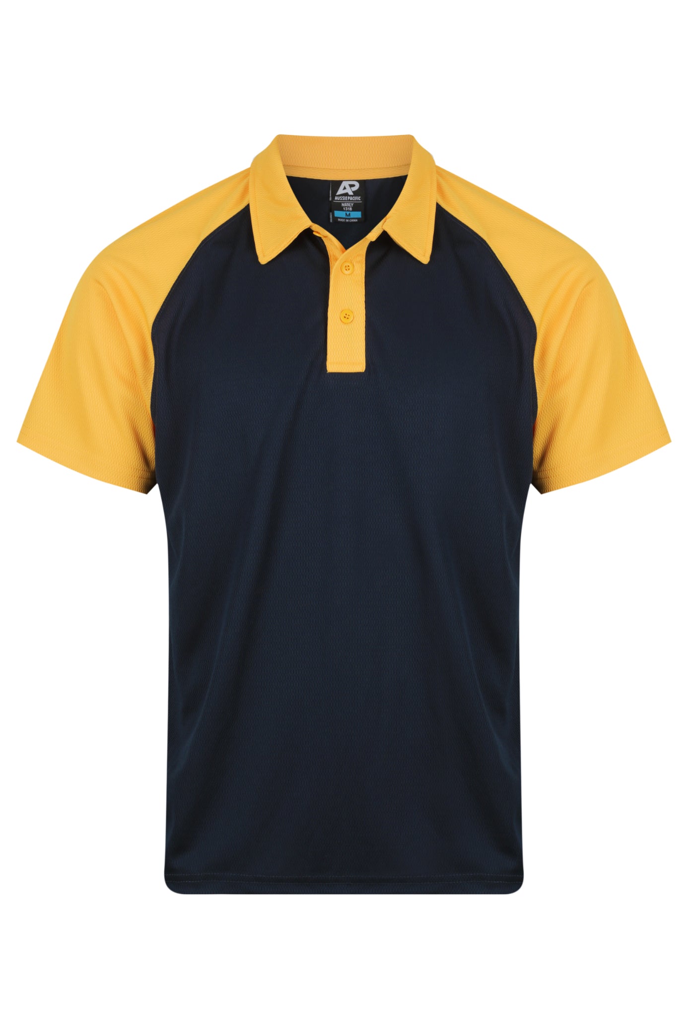 NAVY/GOLD - Manly Mens Polos