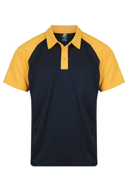 NAVY/GOLD - Manly Mens Polos
