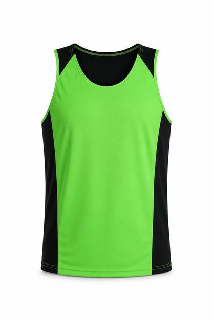 APPLE/BLACK - Premier Mens Singlets