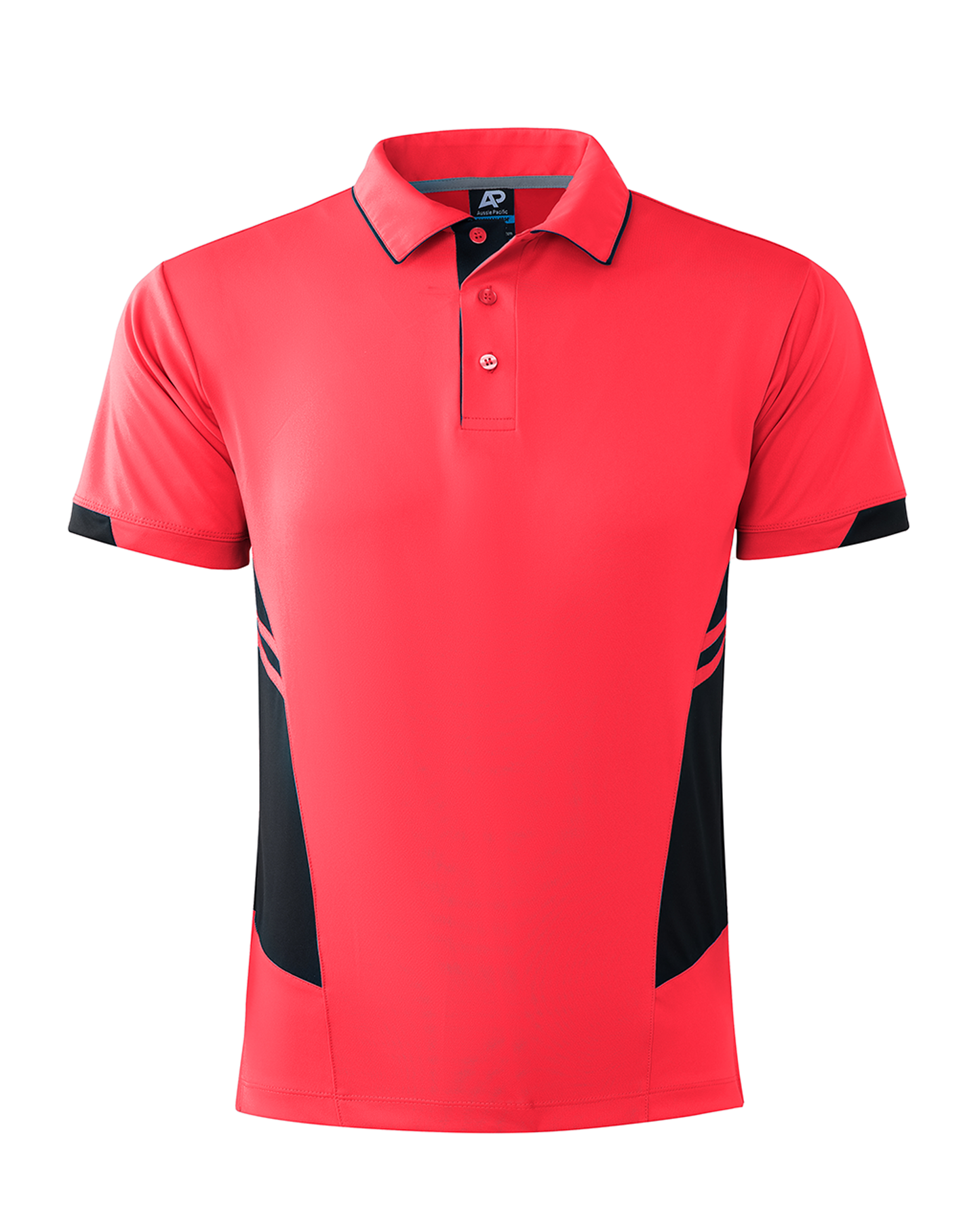 NEON PINK/BLACK - Tasman Mens Polos