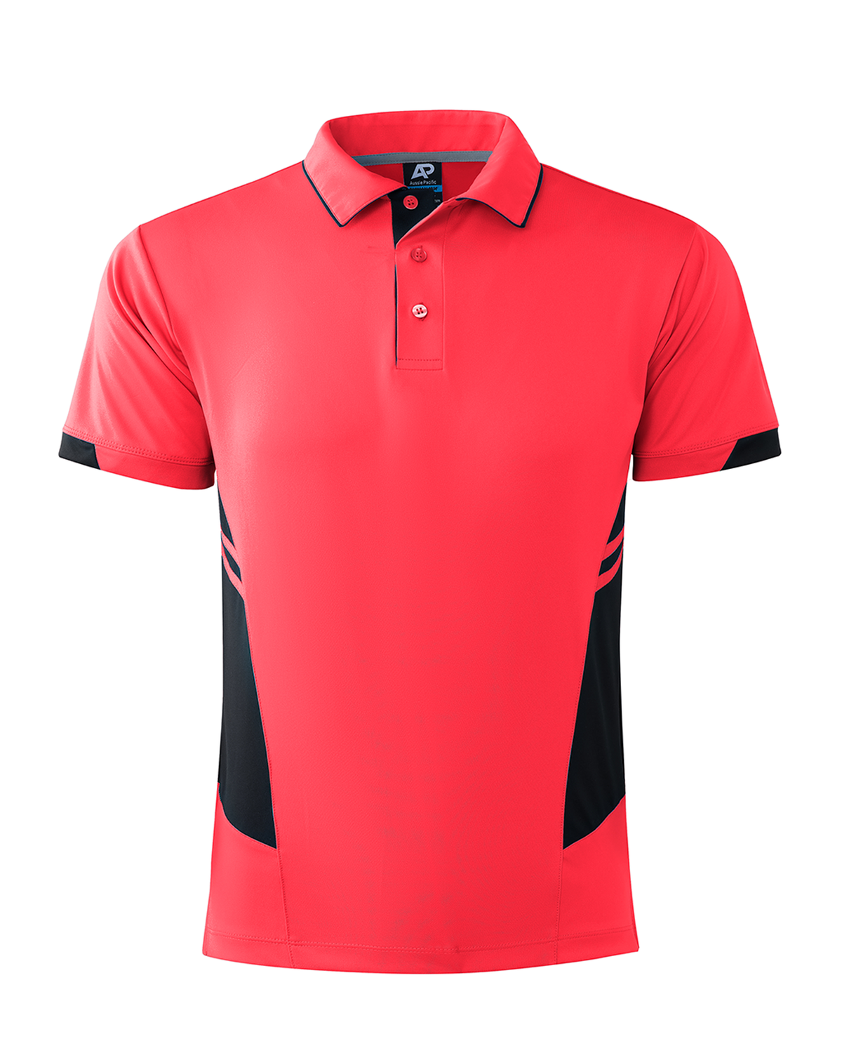 NEON PINK/BLACK - Tasman Mens Polos