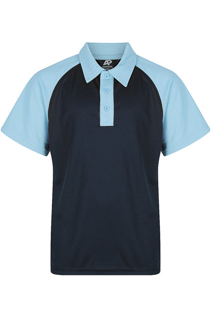 NAVY/SKY - Manly Kids Polos