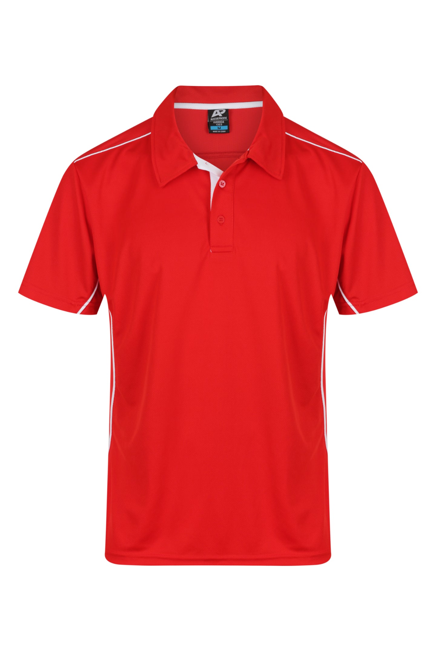 RED/WHITE - Kuranda Mens Polos