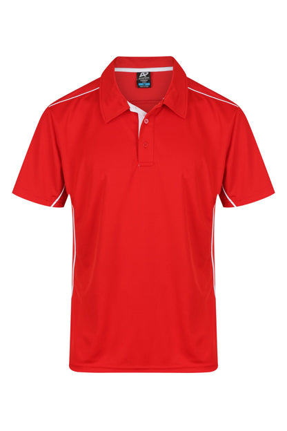 RED/WHITE - Kuranda Mens Polos