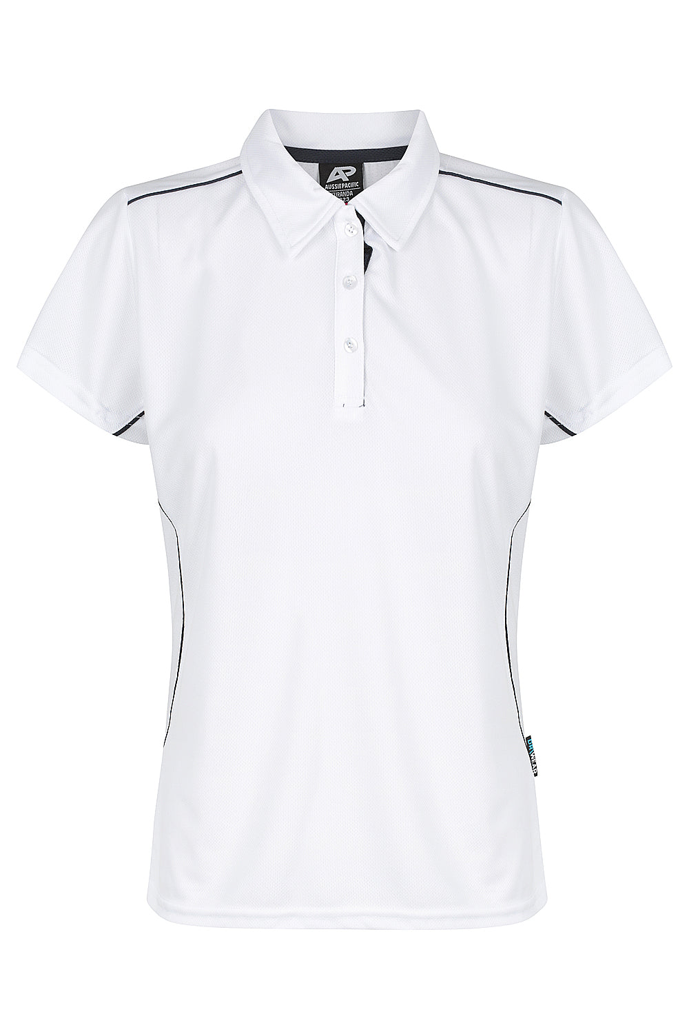 WHITE/NAVY - Kuranda Lady Polos