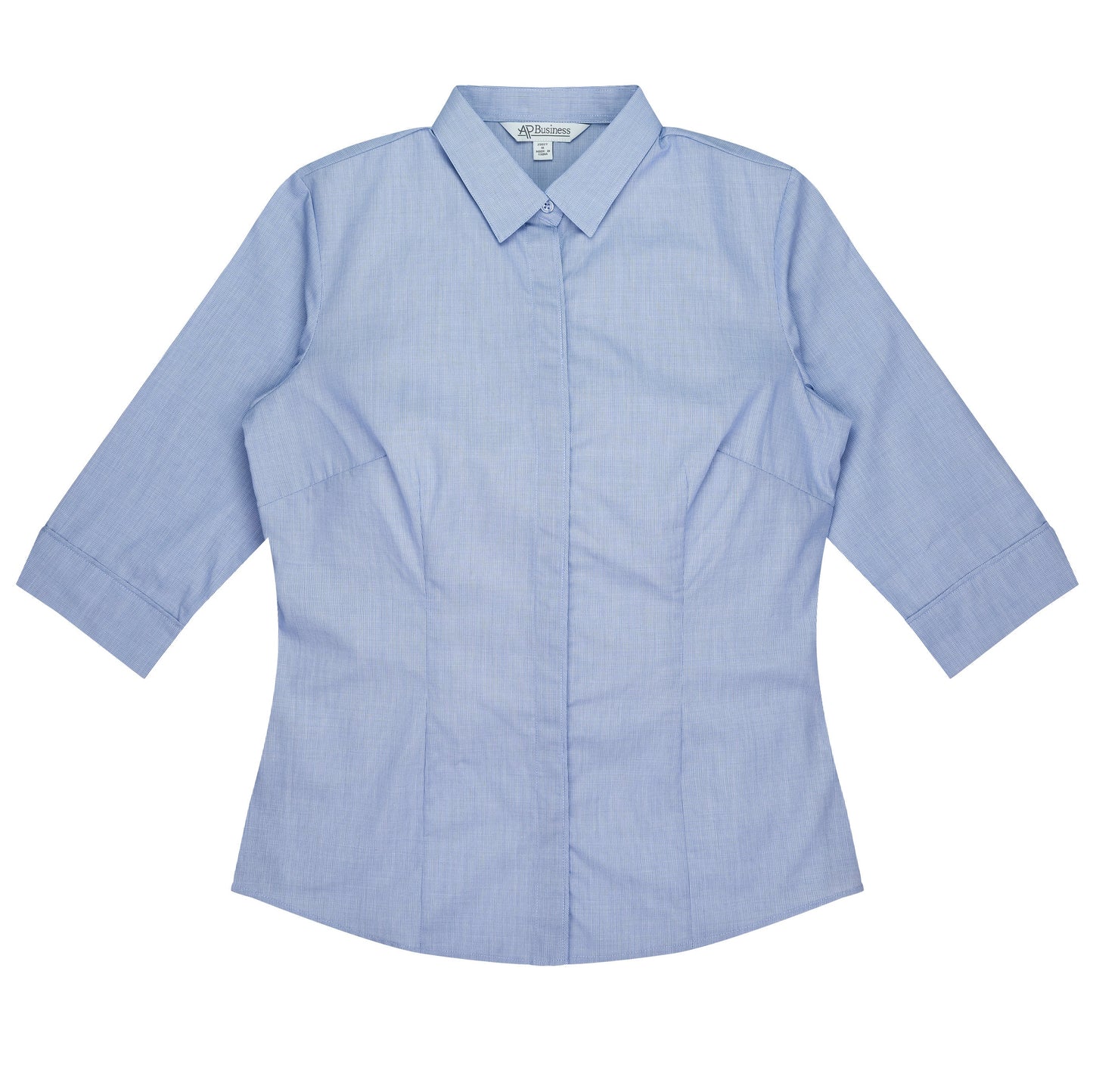 MID BLUE - Grange Lady Shirt 3/4 Sleeve