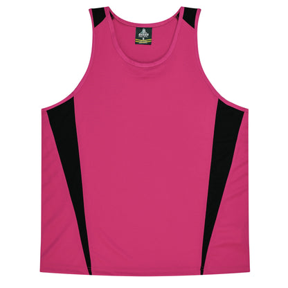 PINK/BLACK - Eureka Kids Singlets