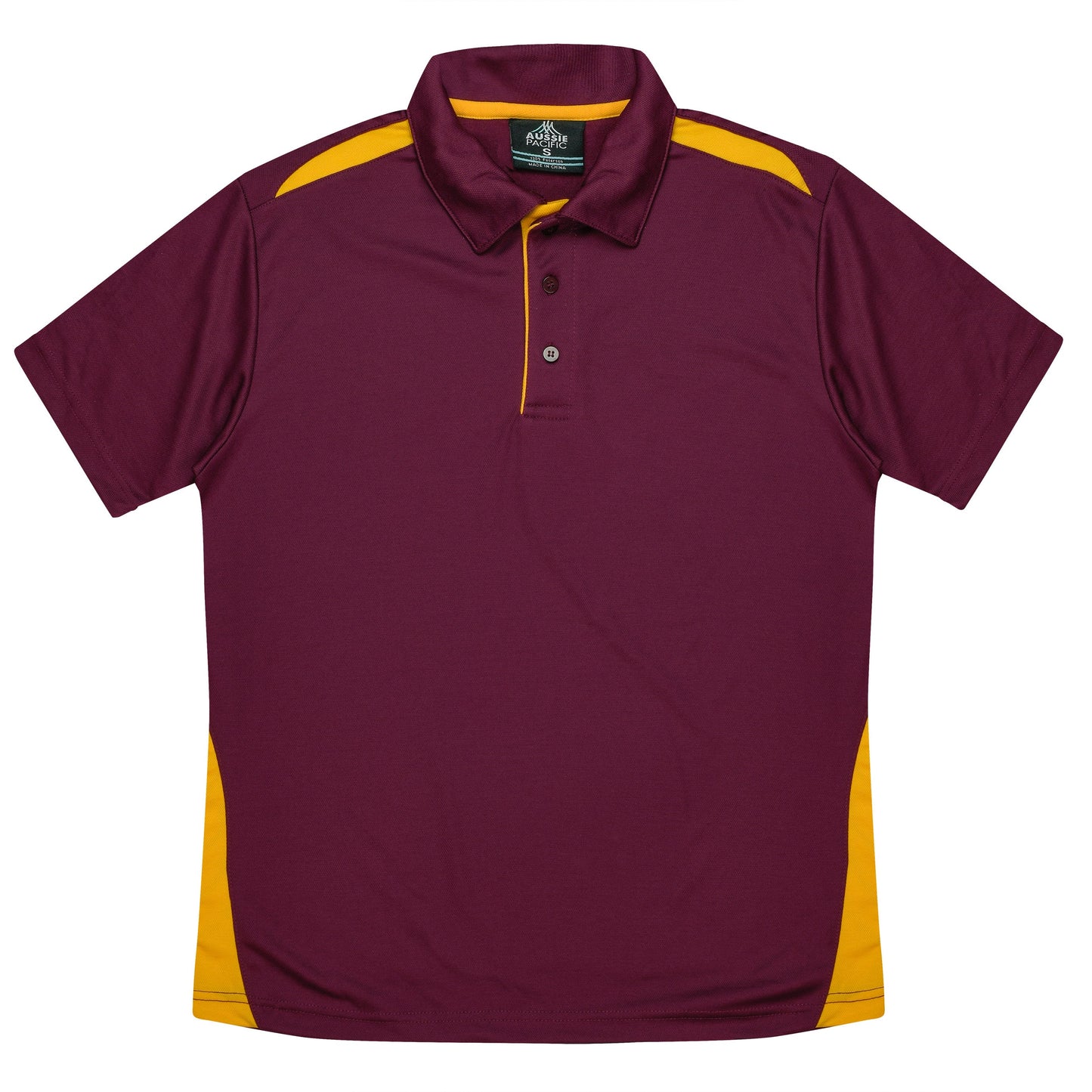 MAROON/GOLD - Paterson Kids Polos