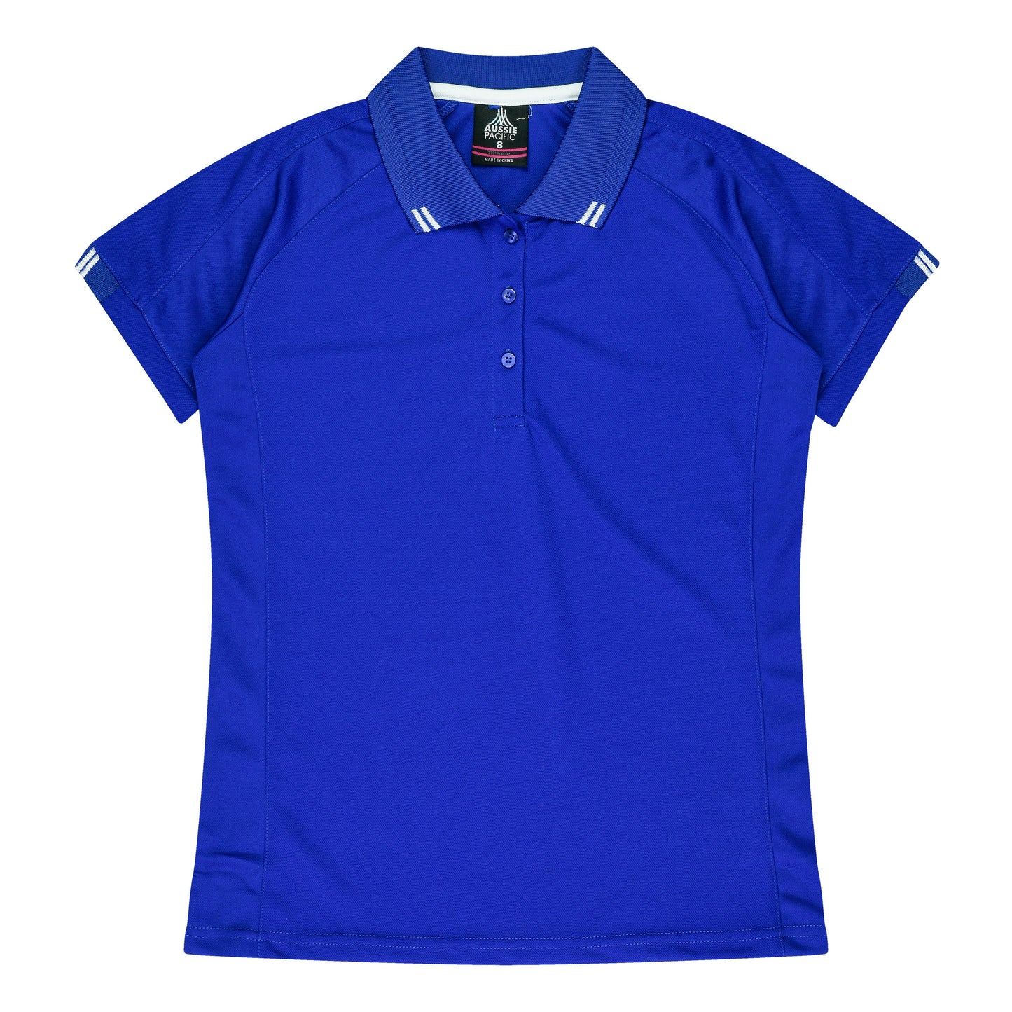 ROYAL/WHITE - Flinders Lady Polos