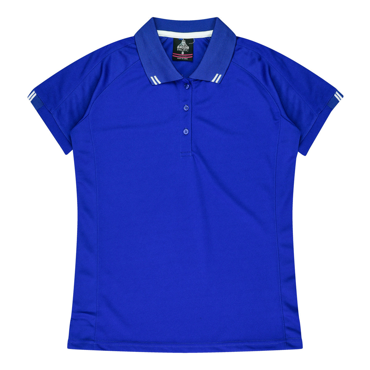 ROYAL/WHITE - Flinders Lady Polos