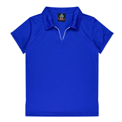 ROYAL/WHITE - Yarra Lady Polos