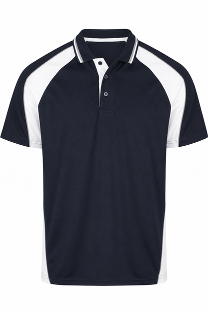NAVY/ASHE/WHITE - Panorama Kids Polos