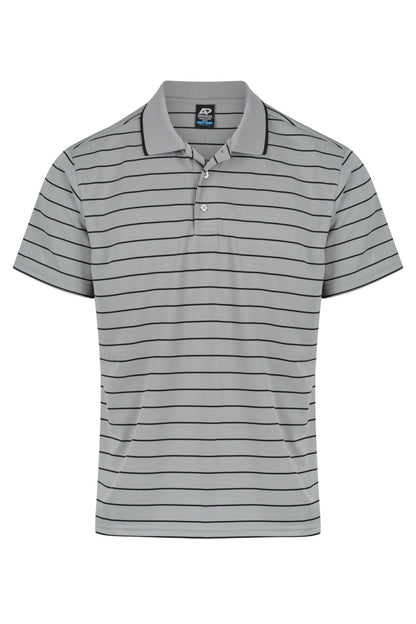 SILVER/BLACK - Vaucluse Mens Polos