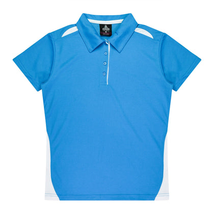 PACIFIC BLUE/WHITE - Paterson Lady Polos