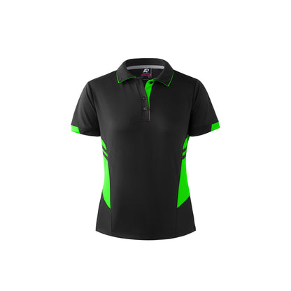 SLATE/NEON GREEN - Tasman Lady Polos