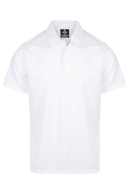 White - Botany Mens Polos