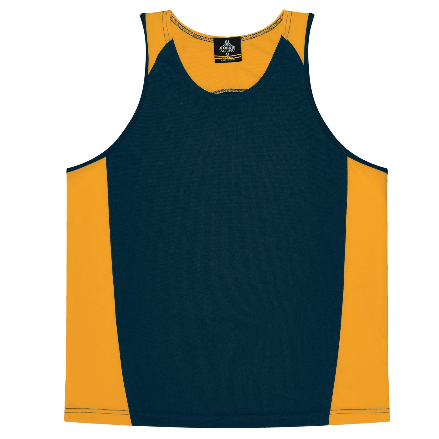 NAVY/GOLD - Premier Kids Singlets