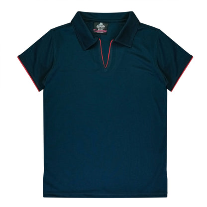NAVY/RED - Yarra Lady Polos