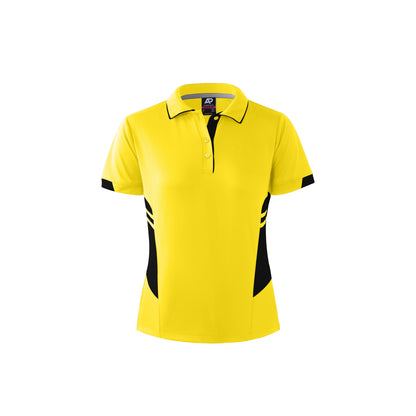 NEON YELLOW/BLACK - Tasman Lady Polos