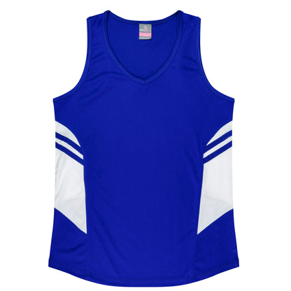 ROYAL/WHITE - Tasman Lady Singlets