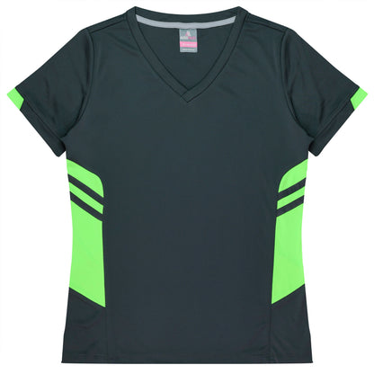 SLATE/NEON GREEN - Tasman Lady Tees