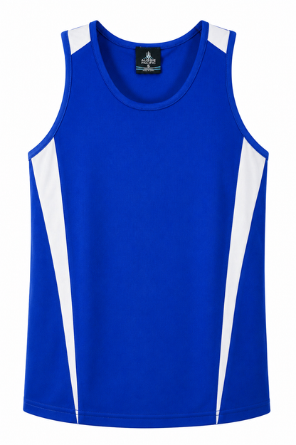 ROYAL/WHITE - Eureka Mens Singlets