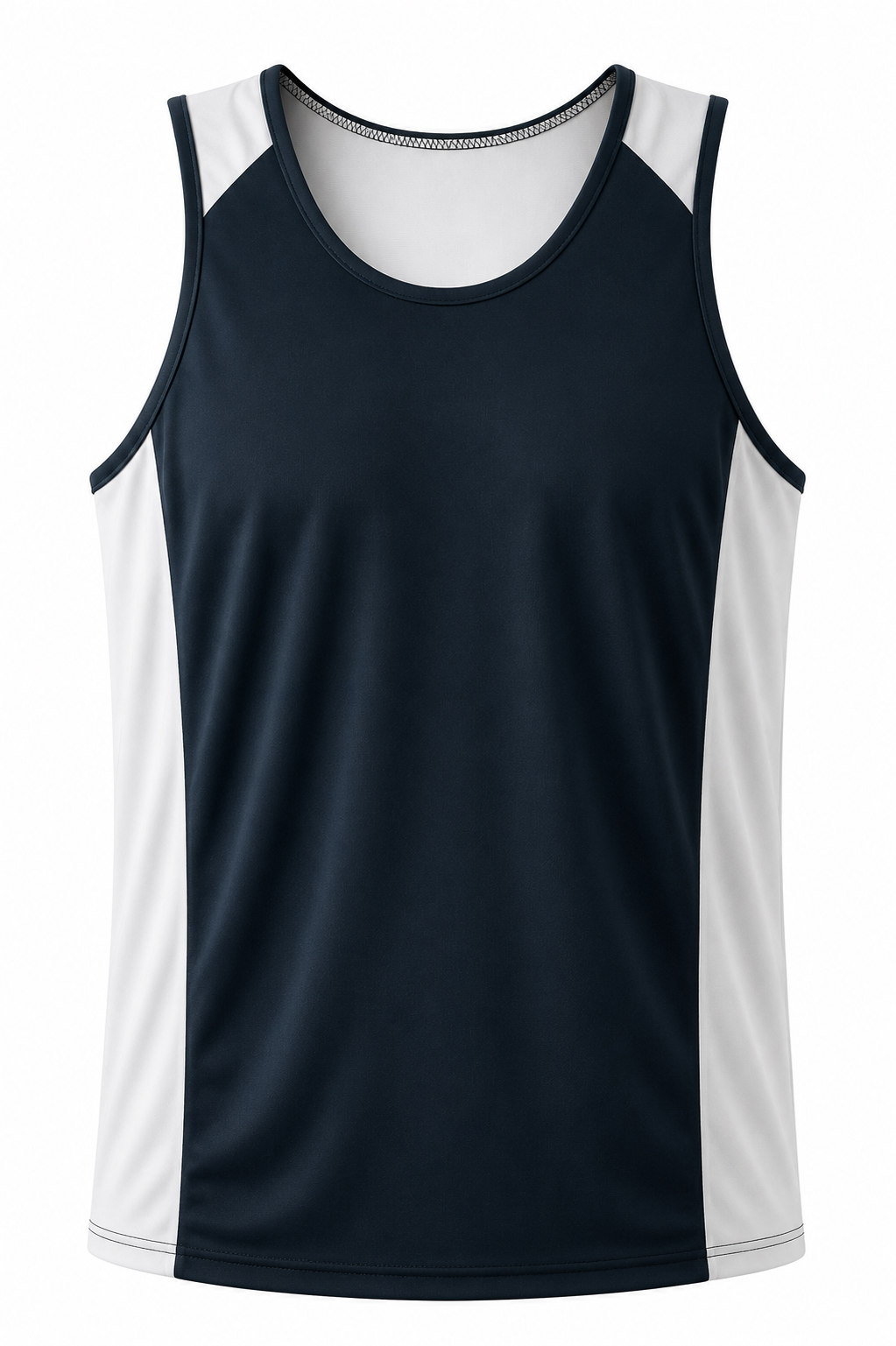 NAVY/WHITE - Premier Mens Singlets