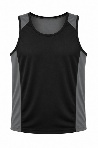 BLACK/ASHE - Premier Mens Singlets