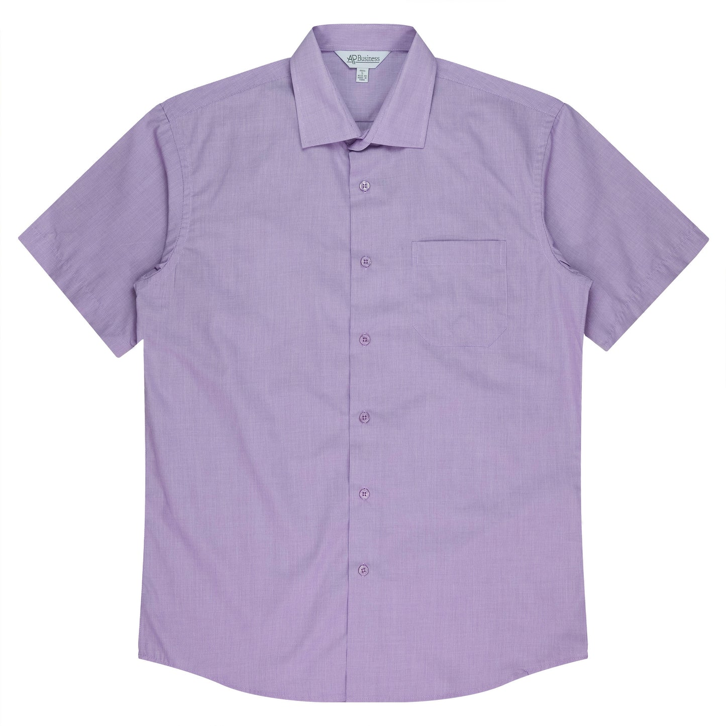 MAUVE - Grange Mens Shirt Short Sleeve