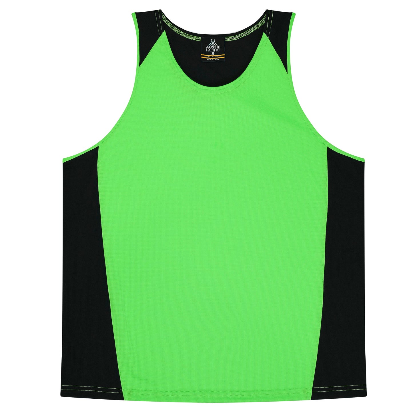 APPLE/BLACK - Premier Kids Singlets